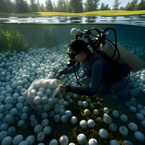 seleccion de bolas de golf